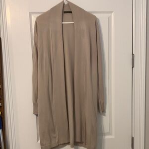 Esperanza Women's Long Beige Sweater Cardigan